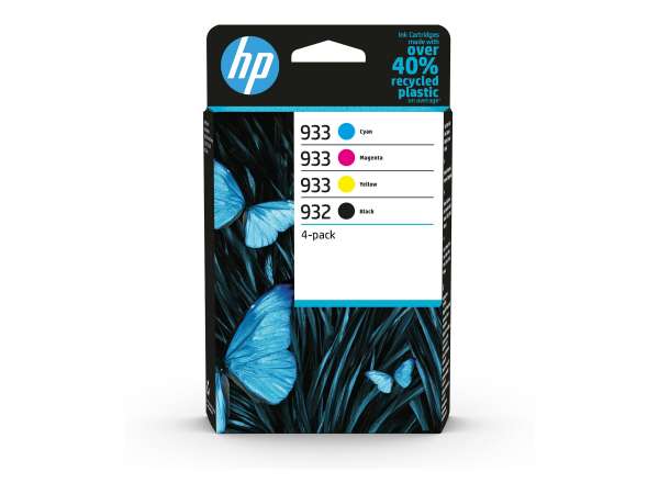 HP 932/933 Combo Pack - 4er-Pack - Schwarz, Gelb