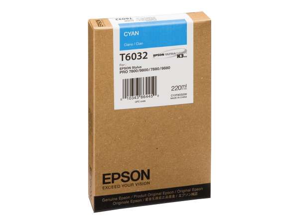 Epson T6032 - 220 ml - Cyan - original - Tintenpatrone