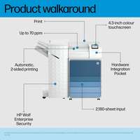 HP LaserJet Enterprise 8501x+ - Drucker - s/w
