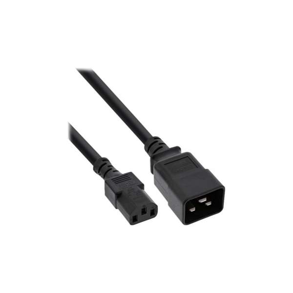 InLine Netz Adapterkabel - IEC 60320 C20 auf C13 - max.10A - 2m