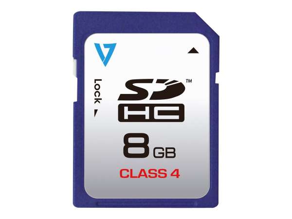 V7 VASDH8GCL4R - Flash-Speicherkarte - 8 GB - Class 4
