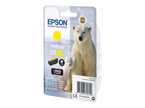 Epson 26XL - 8.7 ml - XL - Gelb - original