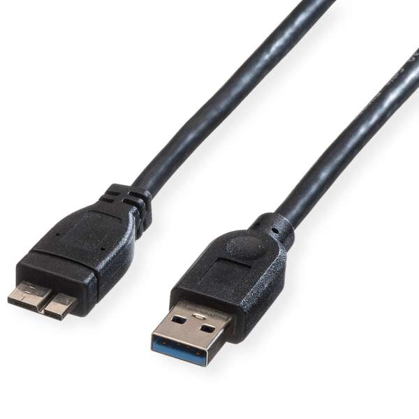 ROLINE USB-Kabel - 10-polig Micro-USB Typ A (M)