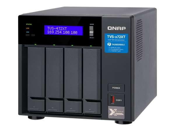 QNAP TVS-472XT - NAS-Server - 4 Schächte - SATA 6Gb/s