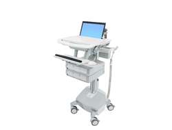 Ergotron Laptop Cart, LiFe Powered, 6 Drawers - Wagen - offene Architektur - für Notebook / PC-Ausrü