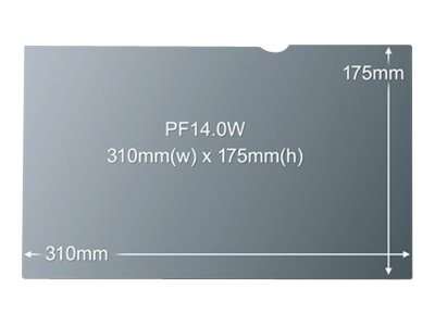 Lenovo 3M PF14.0W - Blickschutzfilter für Notebook - 35.6 cm (14")