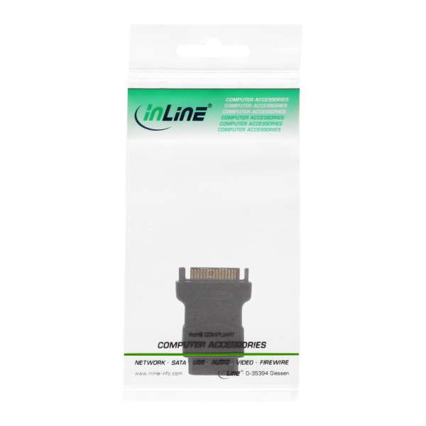 InLine SATA Stromadapter - 1x 13,34cm (5,25") Stecker an 15pol SATA Buchse