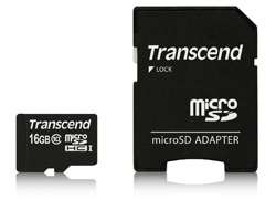 Transcend Flash-Speicherkarte (microSDHC/SD-Adapter