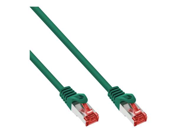 InLine 70er Bulk-Pack Patchkabel - S/FTP (PiMf) - Cat.6 - PVC - CU - grün - 1m