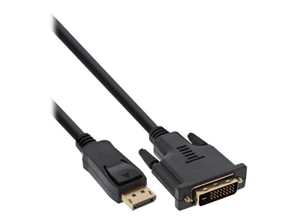 InLine DisplayPort zu DVI Konverter Kabel - schwarz - 0,5m