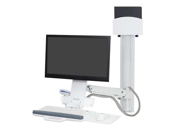 Ergotron Sit-Stand Combo System Mit CPU-Halter klein - Befestigungskit (Tastatur-Tablett, CPU Wandha
