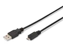 DIGITUS USB-A Micro-B Anschlusskabel, 1m