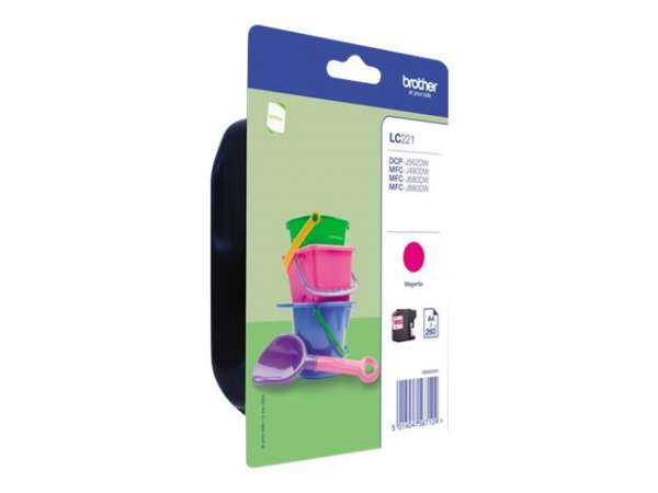 Brother LC221M - Magenta - original - Blisterverpackung