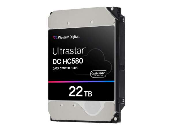 WD Ultrastar DC HC580 WUH722424AL5201 - Festplatte - Rechenzentrum - 22 TB - intern - 3.5" (8.9 cm)
