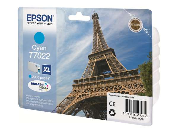 Epson T7022 - 21.3 ml - Größe XL - Cyan - original