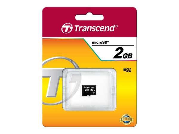 Transcend Flash-Speicherkarte - 2 GB - microSD