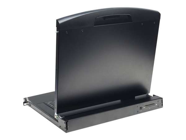 DIGITUS 17" LCD KVM Konsole, 8-Port VGA, schweizer Tastatur