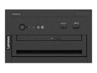 Lenovo ThinkSystem ST250 V2 7D8F - Server - Tower - 4U - 1-Weg - 1 x Xeon E-2378 / 2.6 GHz - RAM 32