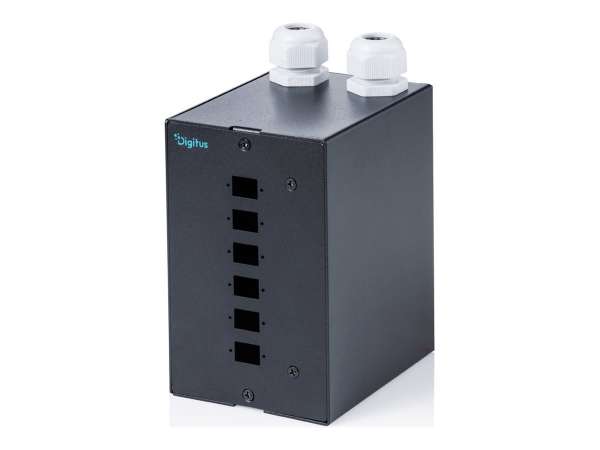 DIGITUS Glasfaser-Verteilerbox - DIN schienenmontierbar