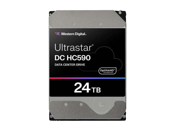 WD Ultrastar DC HC590 0F65642 - Festplatte - Datencenter - verschlüsselt - 24 TB - intern - 3.5" (8.