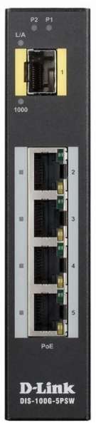 D-Link DIS 100G-5PSW - Switch - unmanaged - 4 x 10/100/1000 (PoE+)