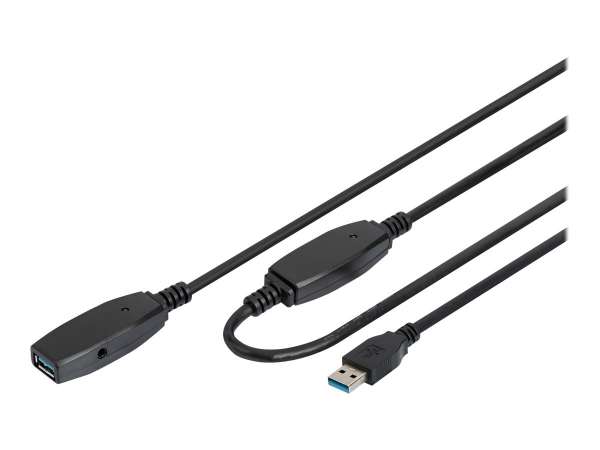 DIGITUS Aktives USB 3.0 Verlängerungskabel, 20m