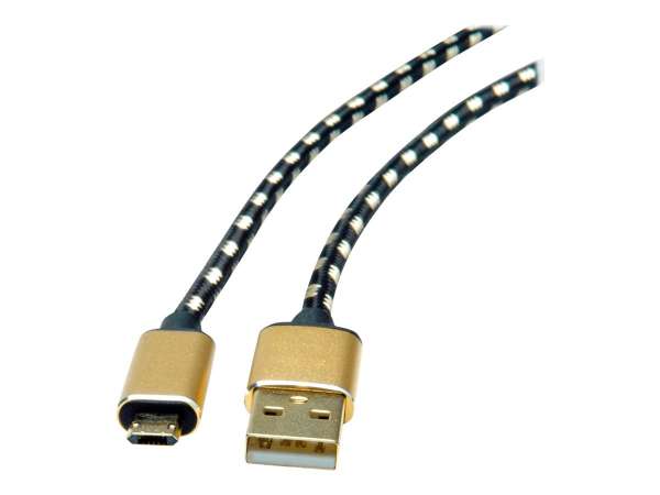 ROLINE Gold - USB-Kabel - USB (M) zu Micro-USB Typ B (M)