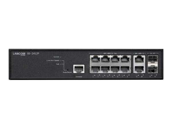 Lancom GS-2412P - Switch - managed - 8 x 10/100/1000 (PoE+)