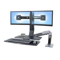 Ergotron WorkFit-A Dual Workstation With Worksurface
