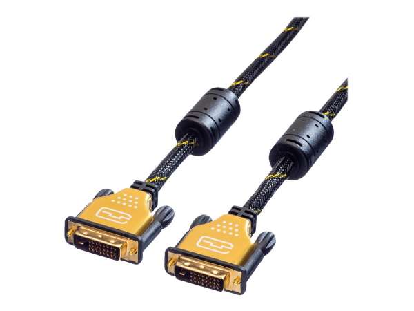 ROLINE GOLD - DVI-Kabel - Dual Link - DVI-D (M)