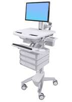 Ergotron Cart with LCD Pivot, 3 Drawers - Wagen - offene Architektur - für LCD-Display / PC-Ausrüstu