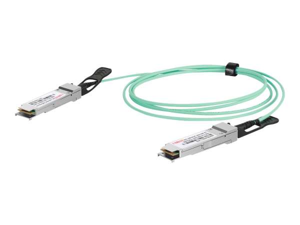 DIGITUS 100GBase Direktanschlusskabel - QSFP28 zu QSFP28 - 2 m - Glasfaser - Duplex - SFF-8431/SFF-8