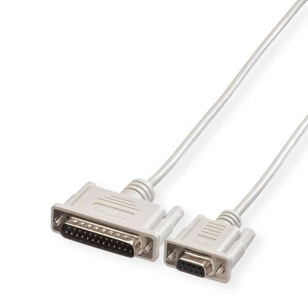 ROLINE Kabel seriell - DB-9 (W) zu DB-25 (M)