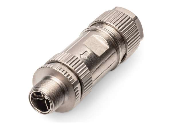 DIGITUS Netzwerkanschluss - M12 (S) gerade/schraubbar