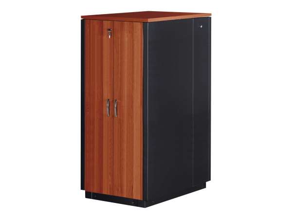 DIGITUS Professional SOUNDproof - Schrank Netzwerkschrank - Schwarz, kirschrot, RAL 9005 - 32U - 48.