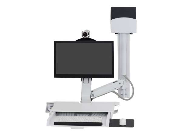 Ergotron SV Combo System with Worksurface & Pan, Small CPU Holder - Befestigungskit (CPU-Halter, Han