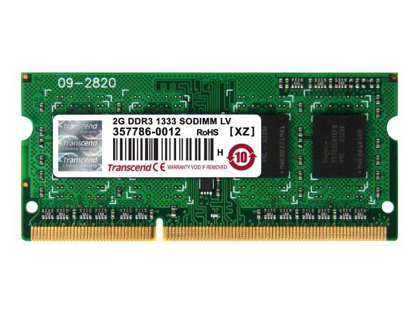 Transcend DDR3L - Modul - 2 GB - SO DIMM 204-PIN