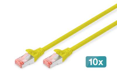 DIGITUS CAT 6 S/FTP Patchkabel, 10 Stück