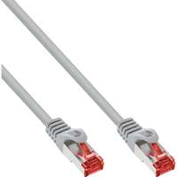 InLine Patchkabel - S/FTP (PiMf) - Cat.6 - 250MHz - PVC - CCA - grau - 0,25m