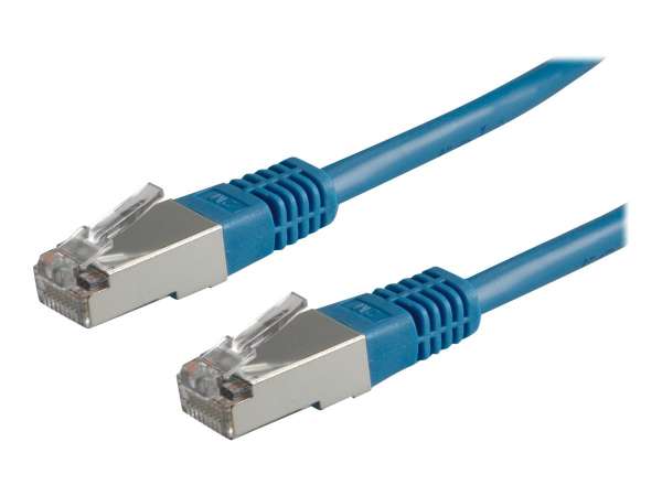 ROLINE Patch-Kabel - RJ-45 (M) - RJ-45 (M) - 5 m - FTP - ( Kategorie 5e ) - Blau