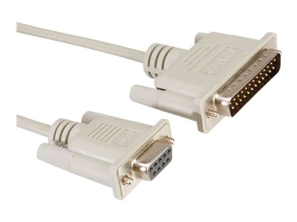 ROLINE Kabel seriell - DB-9 (W) zu DB-25 (M)