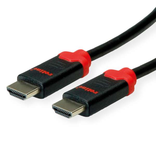 ROLINE Ultra High Speed - HDMI-Kabel - HDMI männlich zu HDMI männlich - 5 m - Doppelisolierung - Sch