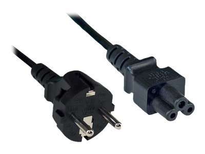 InLine Netzkabel für Notebook - 3pol C5 Kupplung - schwarz - 3m