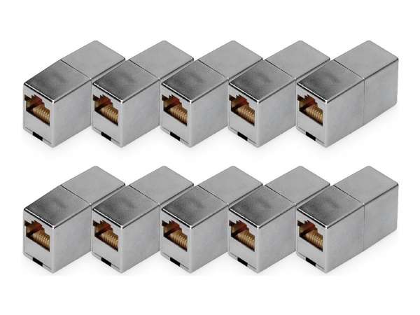 DIGITUS CAT 5e, Klasse D, RJ45 Modulare Kupplung - 10 Stk.