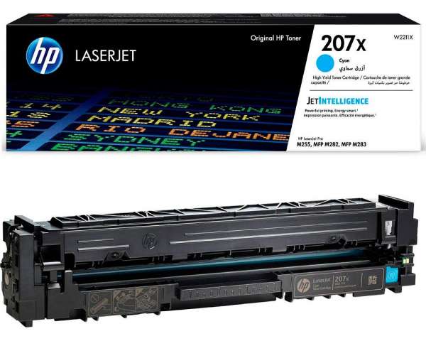 HP 207X - Hohe Ergiebigkeit - Cyan - Original - LaserJet - Tonerpatrone (W2211X)
