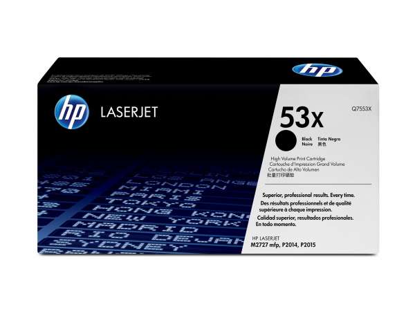 HP 53X - Hohe Ergiebigkeit - Schwarz - original - LaserJet - Tonerpatrone (Q7553X)