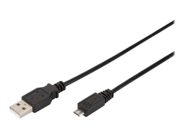 DIGITUS USB-A Micro-B Anschlusskabel, 1,8m