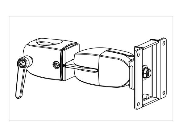 Ergotron Montagekomponente (Doppel-Klemmgelenk) - für LCD-Display - Schwarz - Bildschirmgröße: bis z