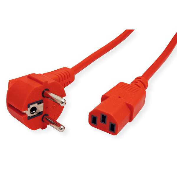 ROLINE Stromkabel - power CEE 7/7 (M) gewinkelt