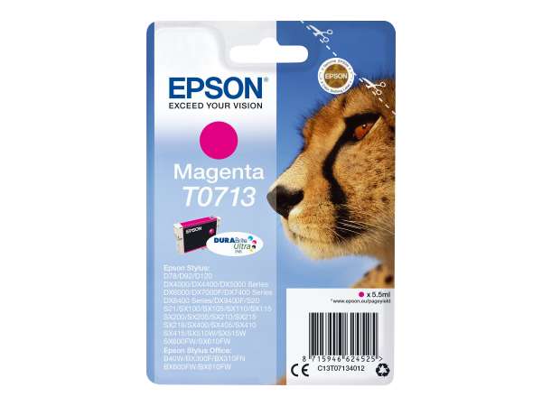 Epson T0713 - 5.5 ml - Magenta - original - Tintenpatrone